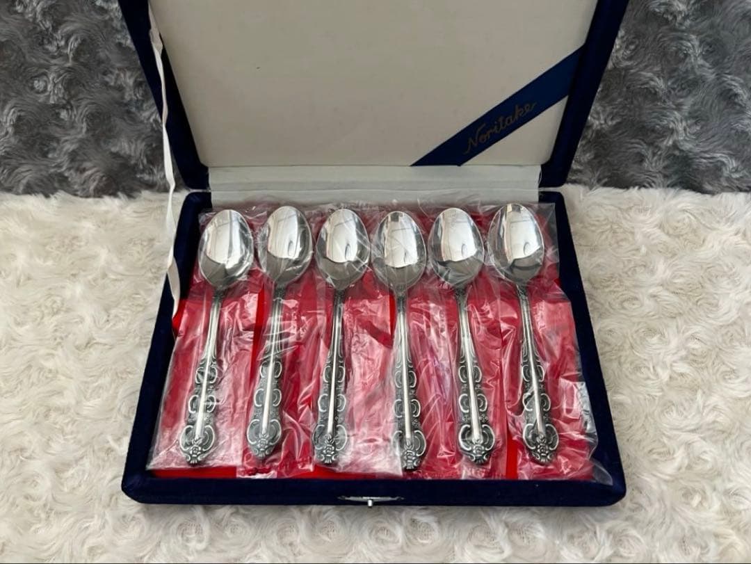 ノリタケ　カトラリーセット　スプーンセット〈6本セット〉燻し加工