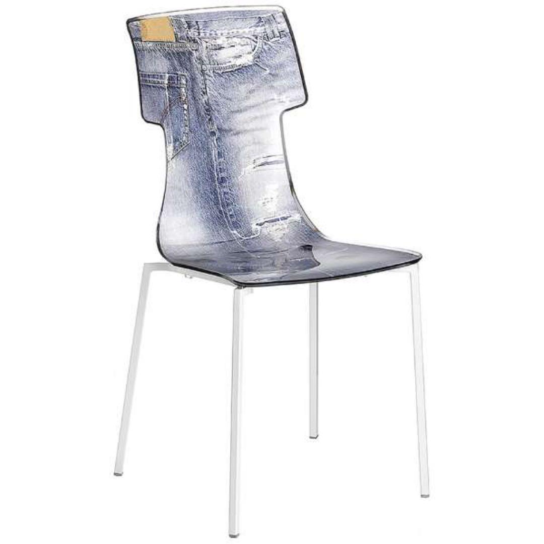 guzzini(グッチーニ) カウンターチェア デニム柄 チェアー