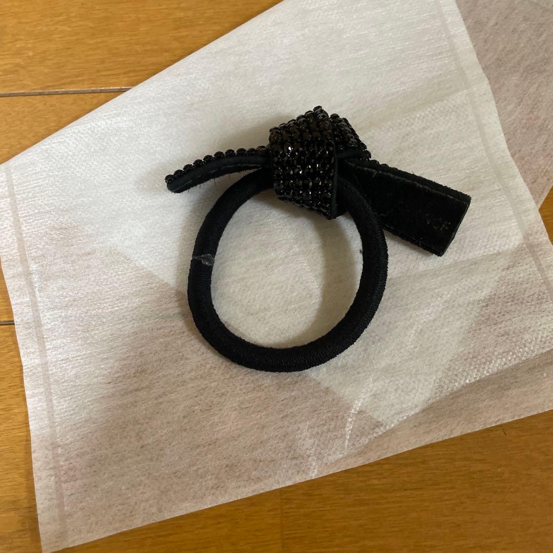 acca ヘアゴム　ポニー　ブラック