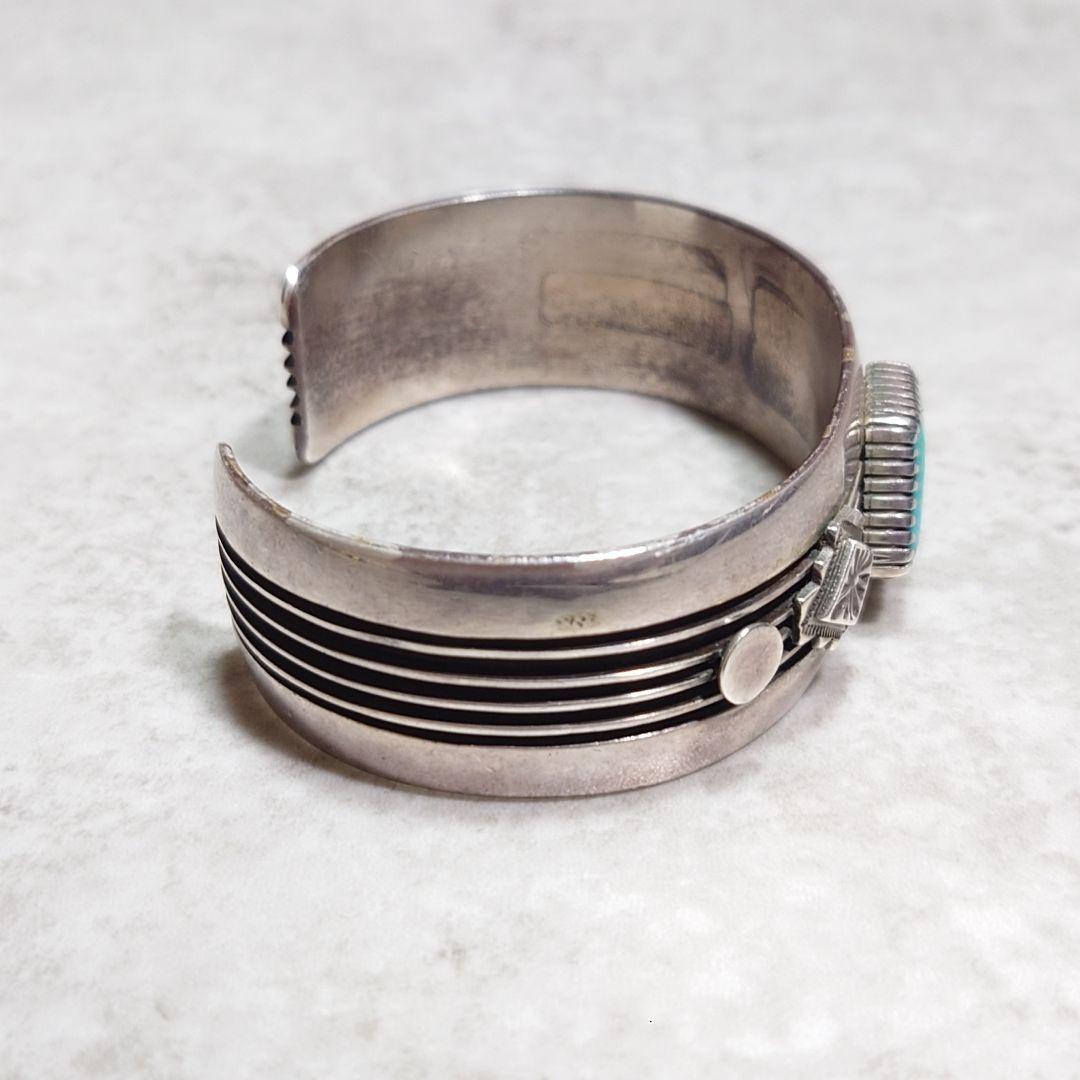 NAVAJO ナバホ Ray King ターコイズバングル SILVER925