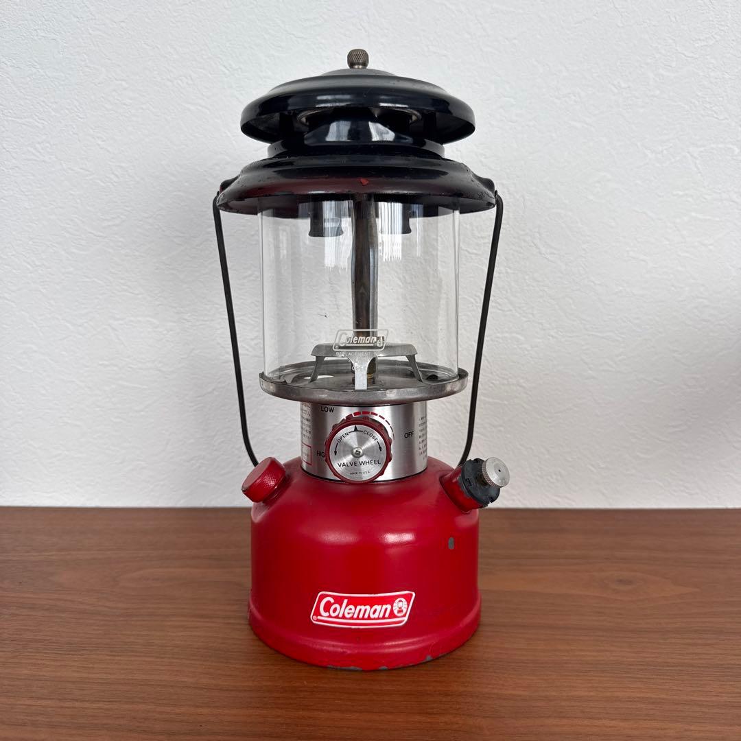 コールマン 282 ツーマントル ガソリンランタン USA製 赤 Coleman