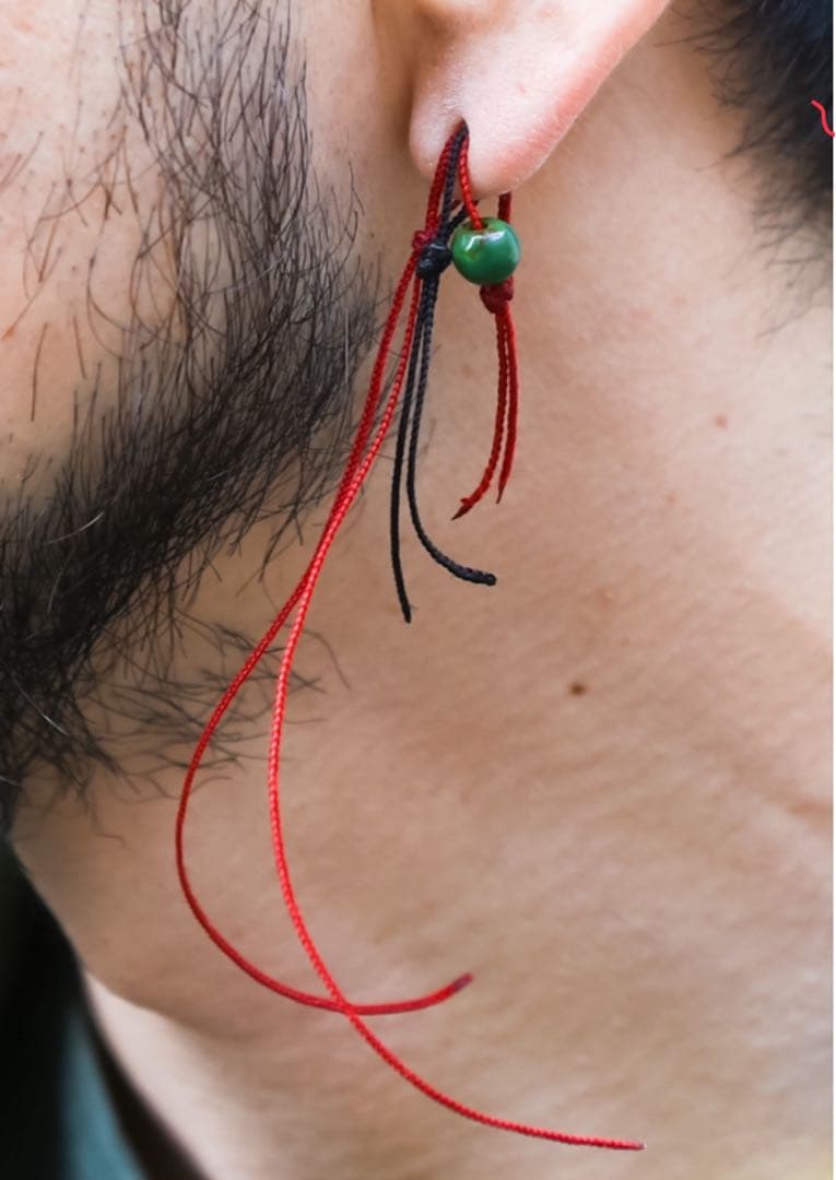 希少 初期 ya-ji ヤージ IMA:ZINE ピアス 赤紐 LOFTMAN