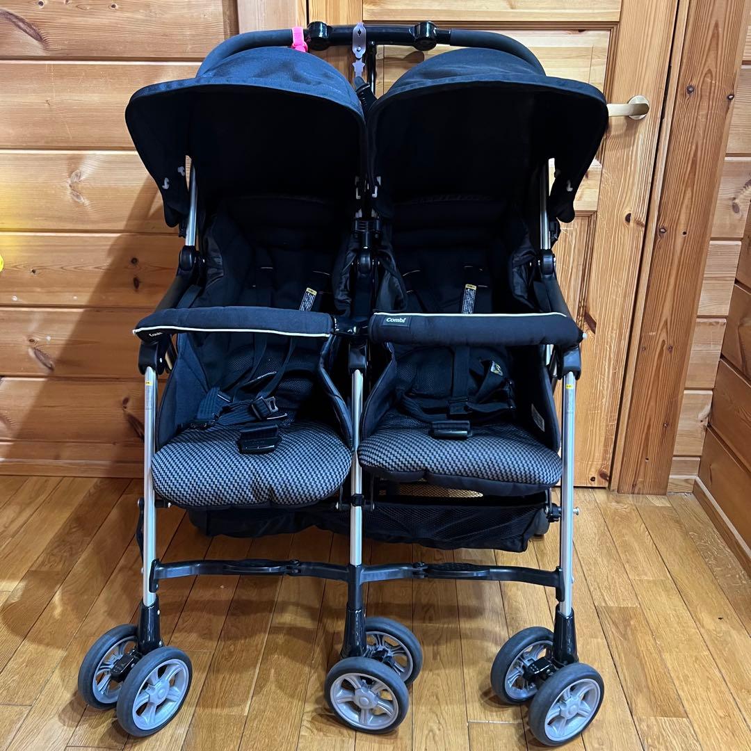 Combi ダブルベビーカー ブラック