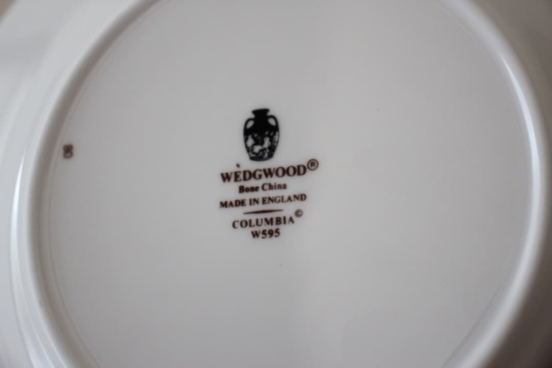 廃盤　WEDG WOOD　コロンビア　エナメル　スープボウル　深皿　６枚セット