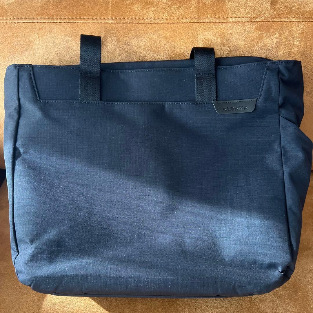 アルパカ　トートバッグ　ブラック