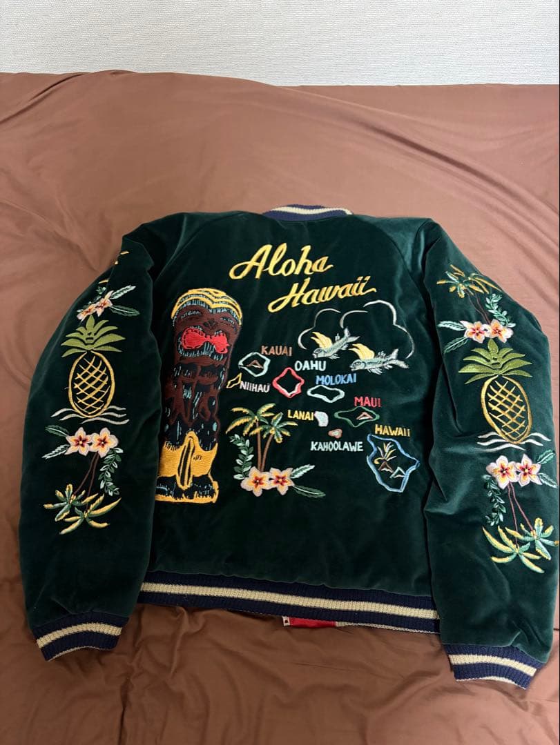 Aloha Hawaii ベルベット スカジャン