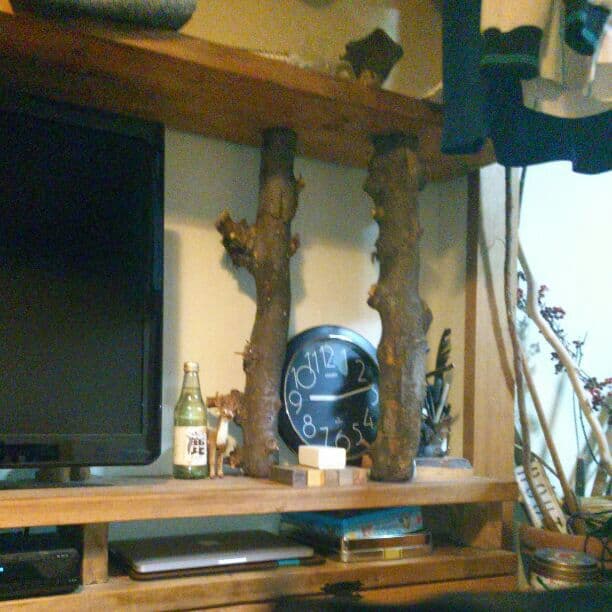 天然木テレビラック