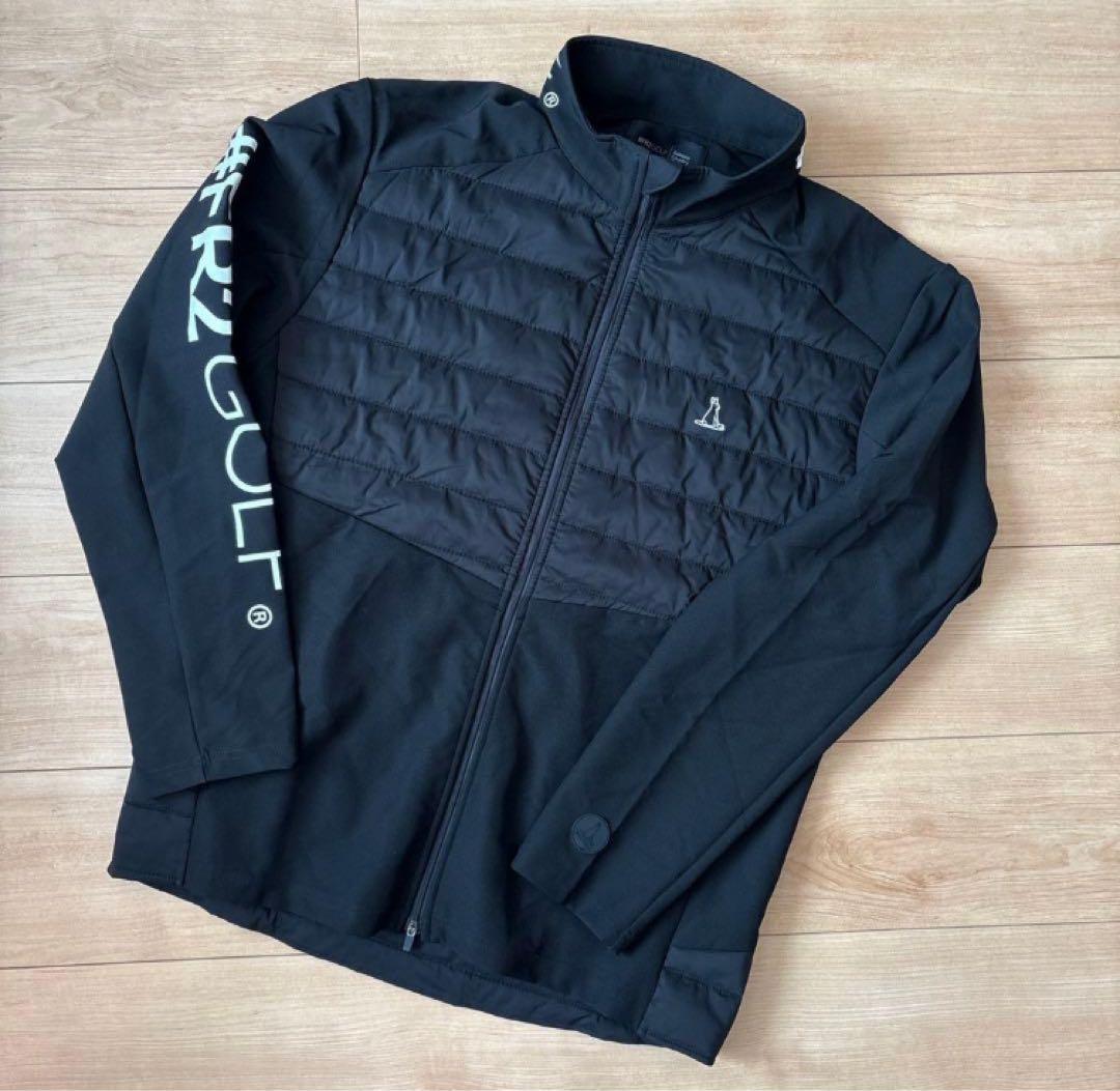 黒Lサイズ　fr2 ゴルフ　メンズ　中綿ロゴジャケット