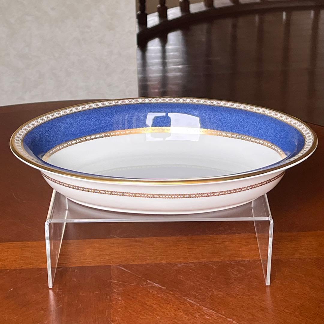 【希少品】ウェッジウッド★ユーランダーパウダーブルー★オーバルボウル