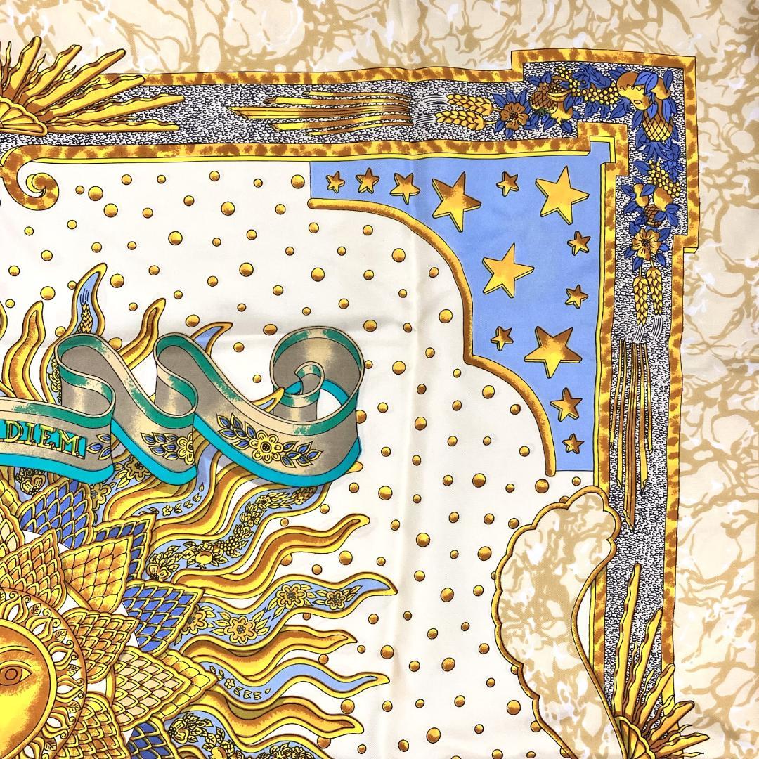 HERMES エルメス カレ90 CARPE DIEM シルク スカーフ
