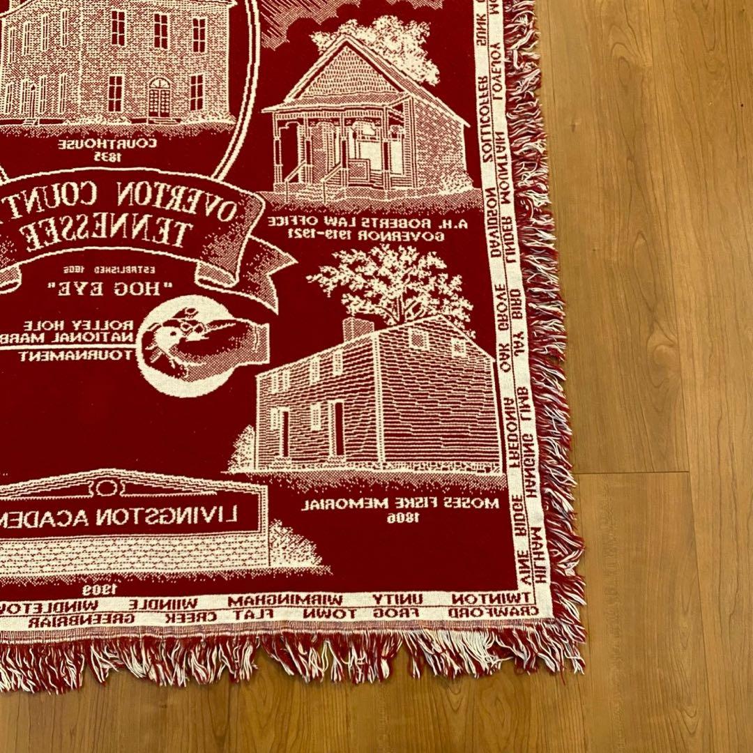 USA ゴブラン調　ヴィンテージラグ テネシー州 郷土柄 160×124 壁掛け