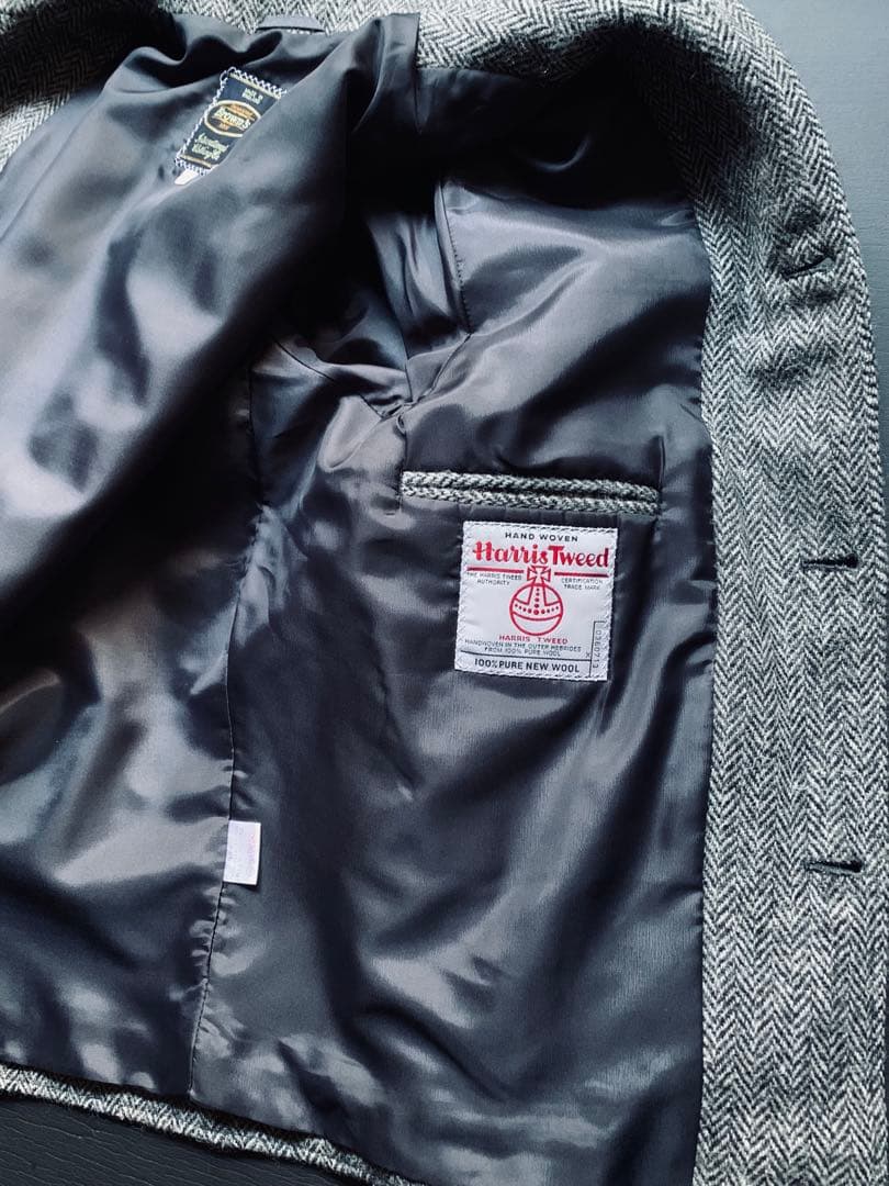 Brown’s ヘリンボーンジャケット　ハリスツイード生地の英国製　カスタム品