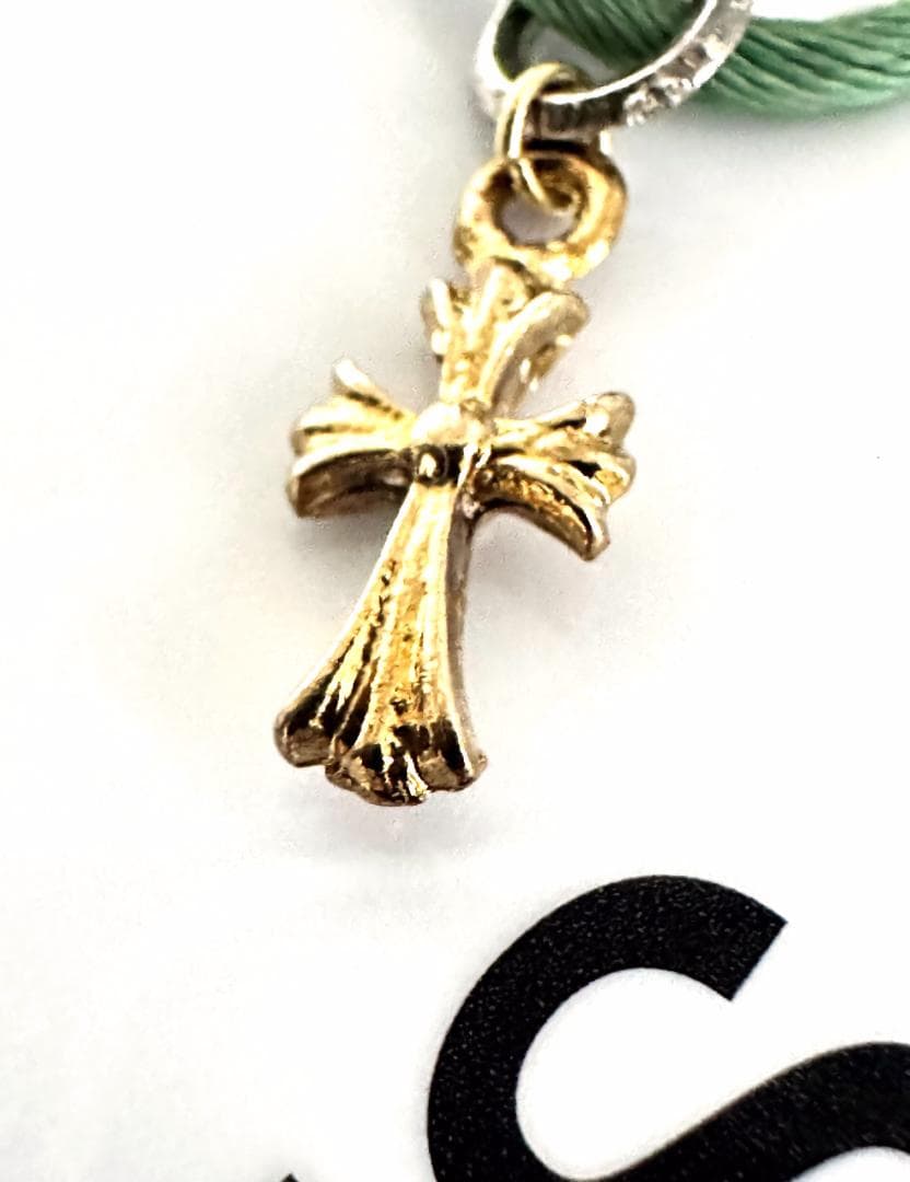 国内 ギャラ付き　クロムハーツ　KZ ブレス　CH クロス　コード　エメラルド