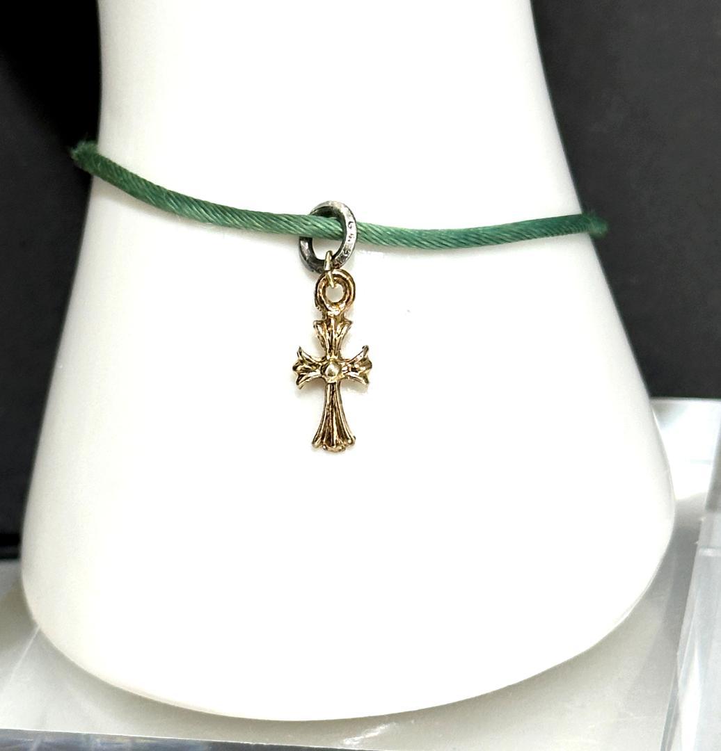 国内 ギャラ付き　クロムハーツ　KZ ブレス　CH クロス　コード　エメラルド