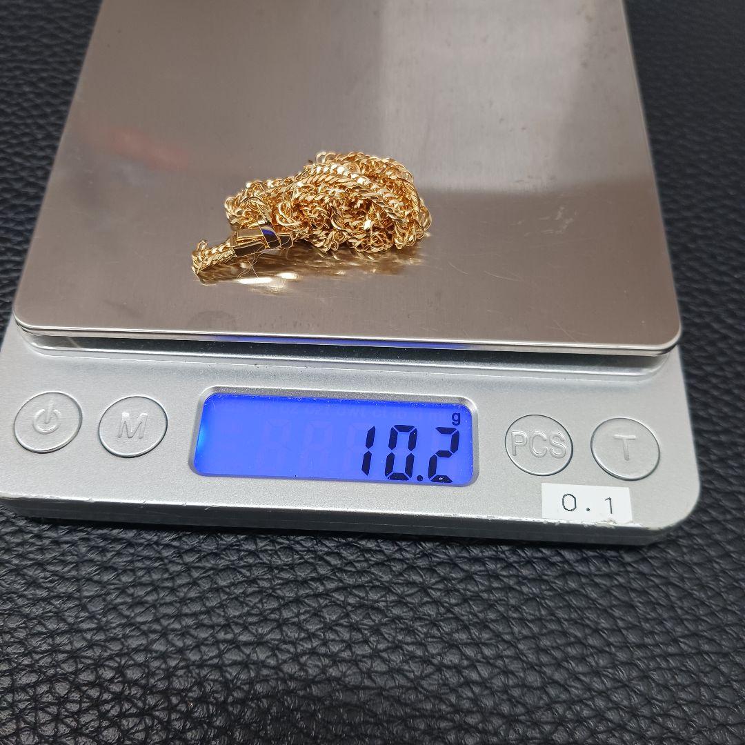 (B011409) K18 YG ネックレス 喜平12面トリプル ホールマーク