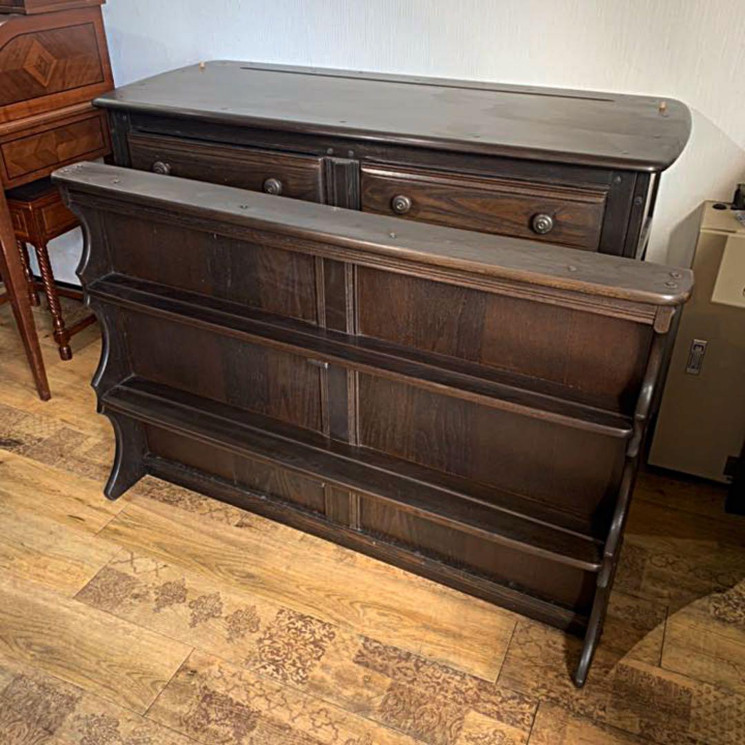 英国　ヴィンテージ　アーコール　飾り棚