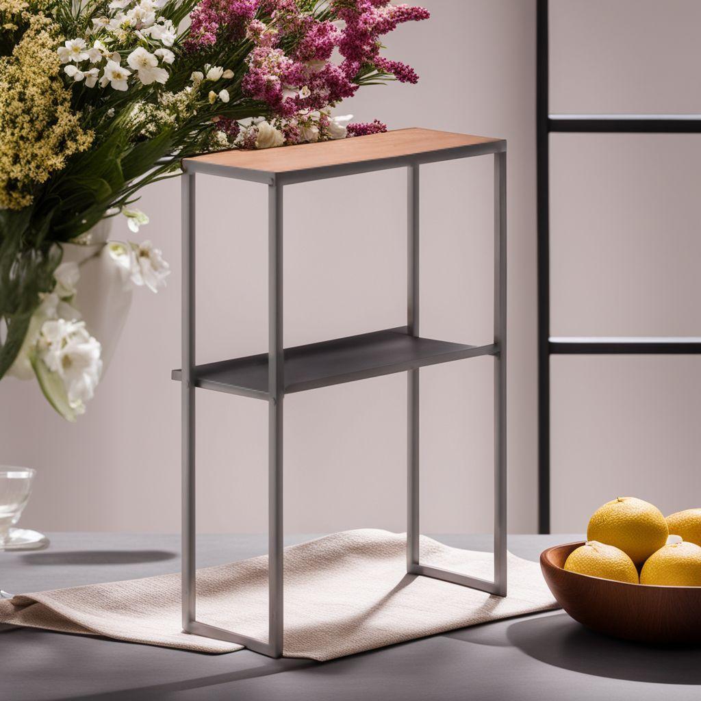 ☆デザイン性の高いランドリーサイドラック　隙間収納