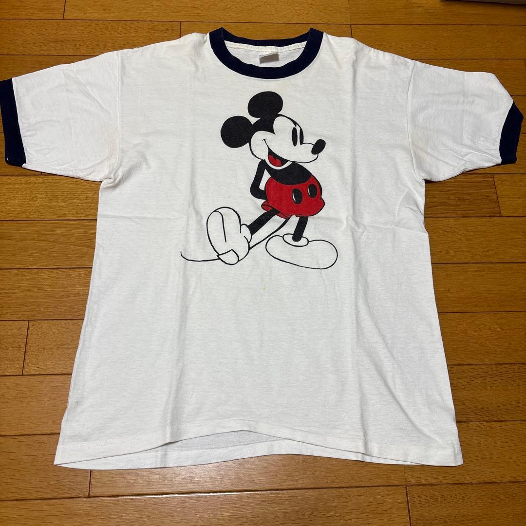 60-70s ミッキーリンガーTシャツUSA製