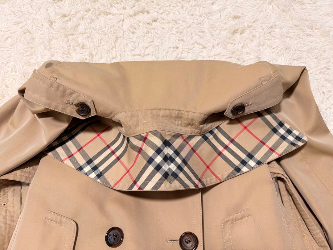 しめじさん専用　バーバリーロンドン　トレンチコート　メガチェック　ハニーベージュ