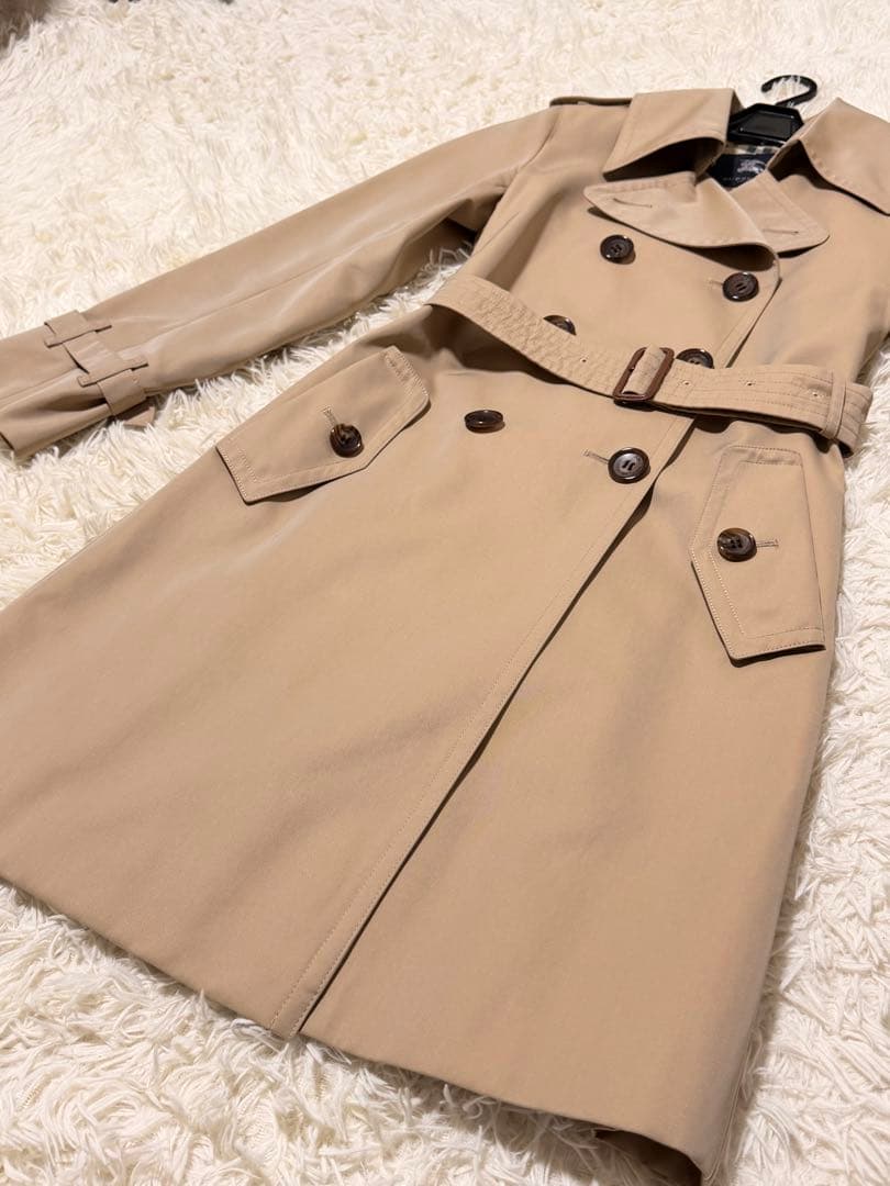 しめじさん専用　バーバリーロンドン　トレンチコート　メガチェック　ハニーベージュ