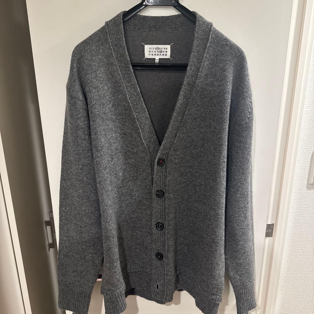 メゾンマルジェラ エルボーパッチ カーディガン グレー S マルジェラ