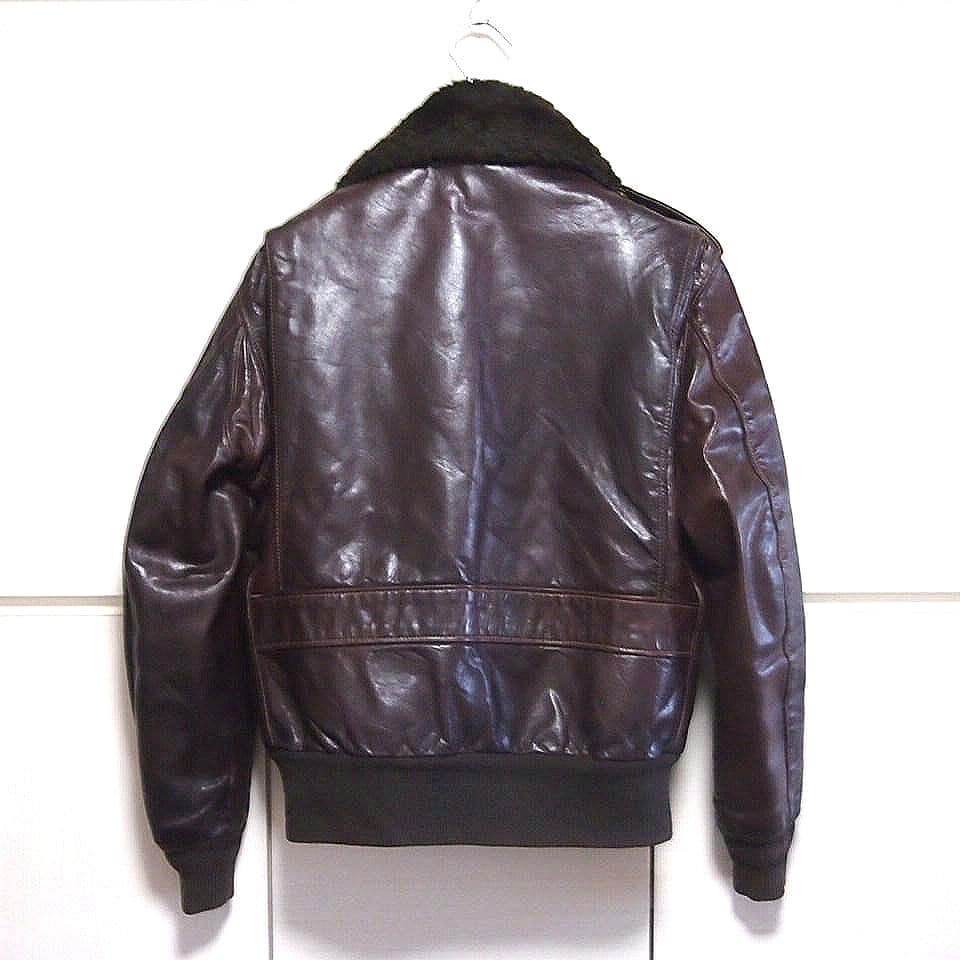 【70s80s美品】ショット　G-1　レザー フライトジャケット　ダークブラウン