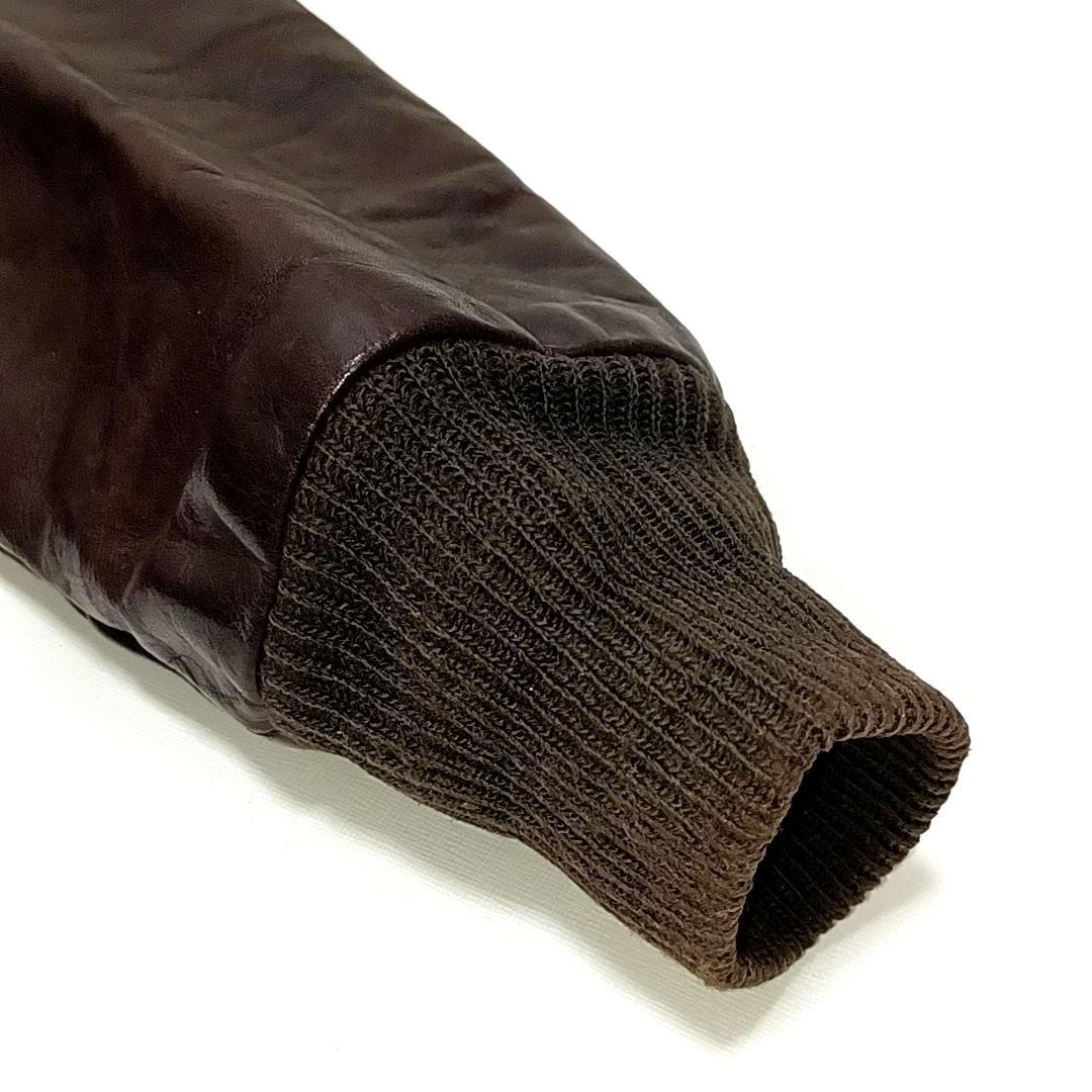 【70s80s美品】ショット　G-1　レザー フライトジャケット　ダークブラウン