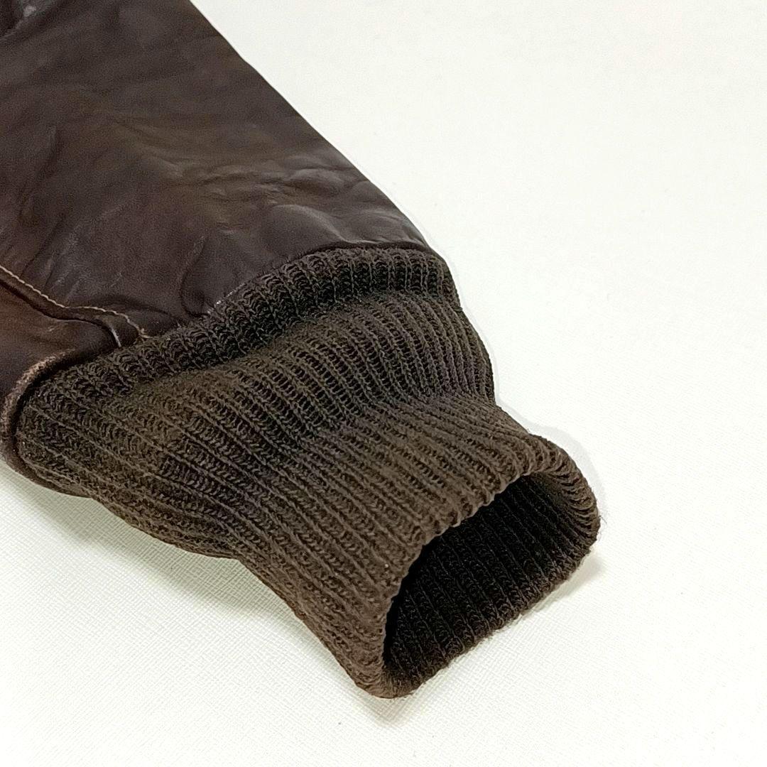 【70s80s美品】ショット　G-1　レザー フライトジャケット　ダークブラウン