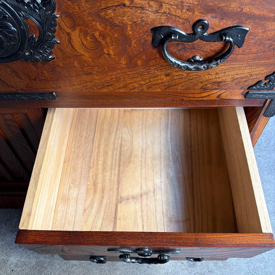 美品　岩屋堂　帳場箪笥 整理箪笥 時代箪笥 抽き出し7杯