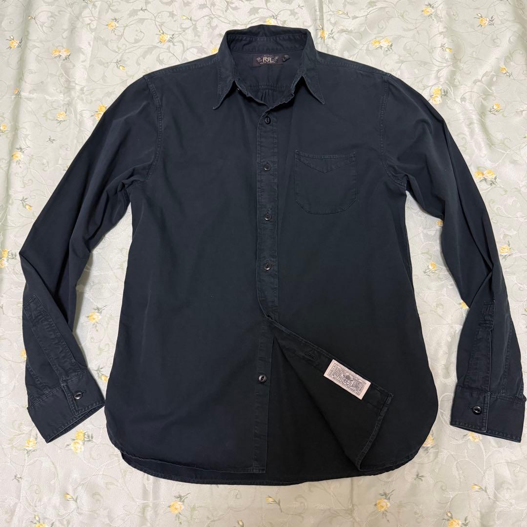 RRL 正規品 ダブルアールエル ブラック 黒 長袖シャツ S