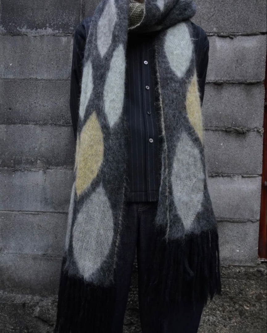 小物 SUGARHILL MOHAIR PYHCH SCARF (GREEN)