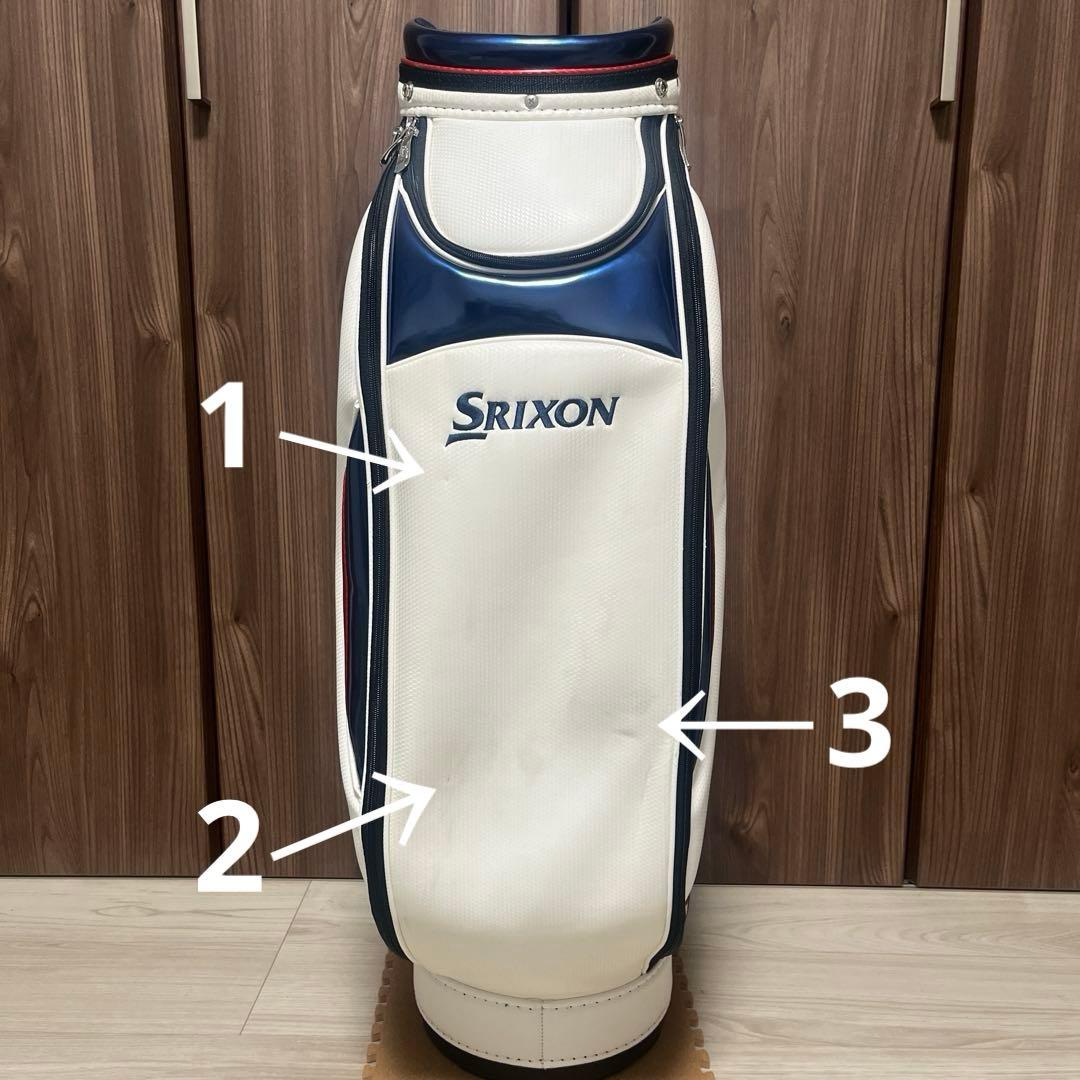 SRIXONキャディバッグ（ホワイト/レッド/ネイビー）
