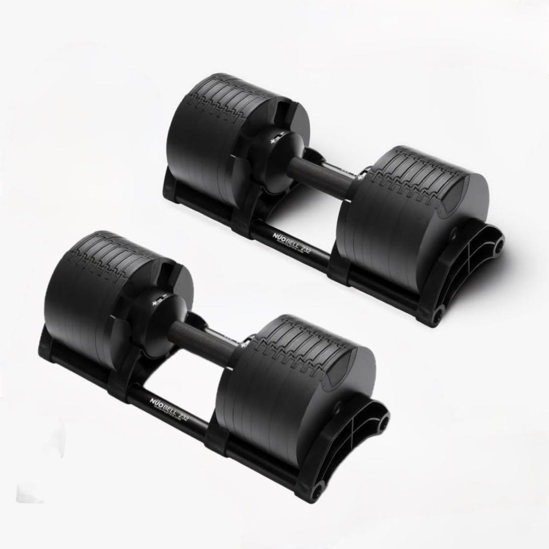 【新品】flexbell NUOBELL 32kg×2 ブラック 可変式ダンベル