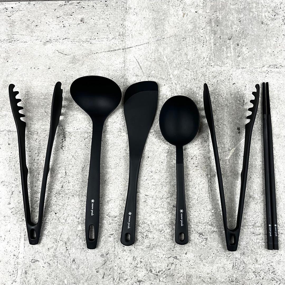 廃盤品 peak キッチンツール6点セット　メッシュケース付き