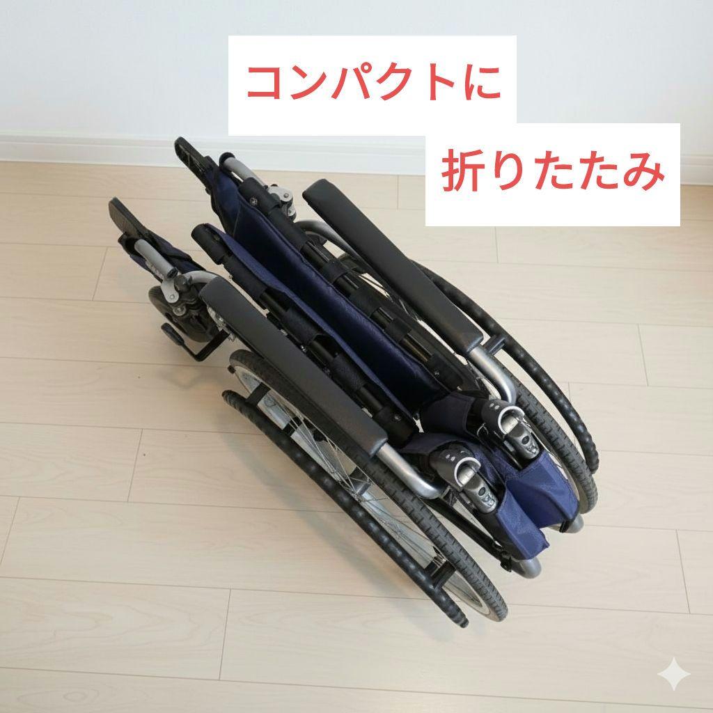 ♿ 自走式 とても便利な多機能タイプ 超軽量 車椅子 ノーパンクタイヤ ⑥