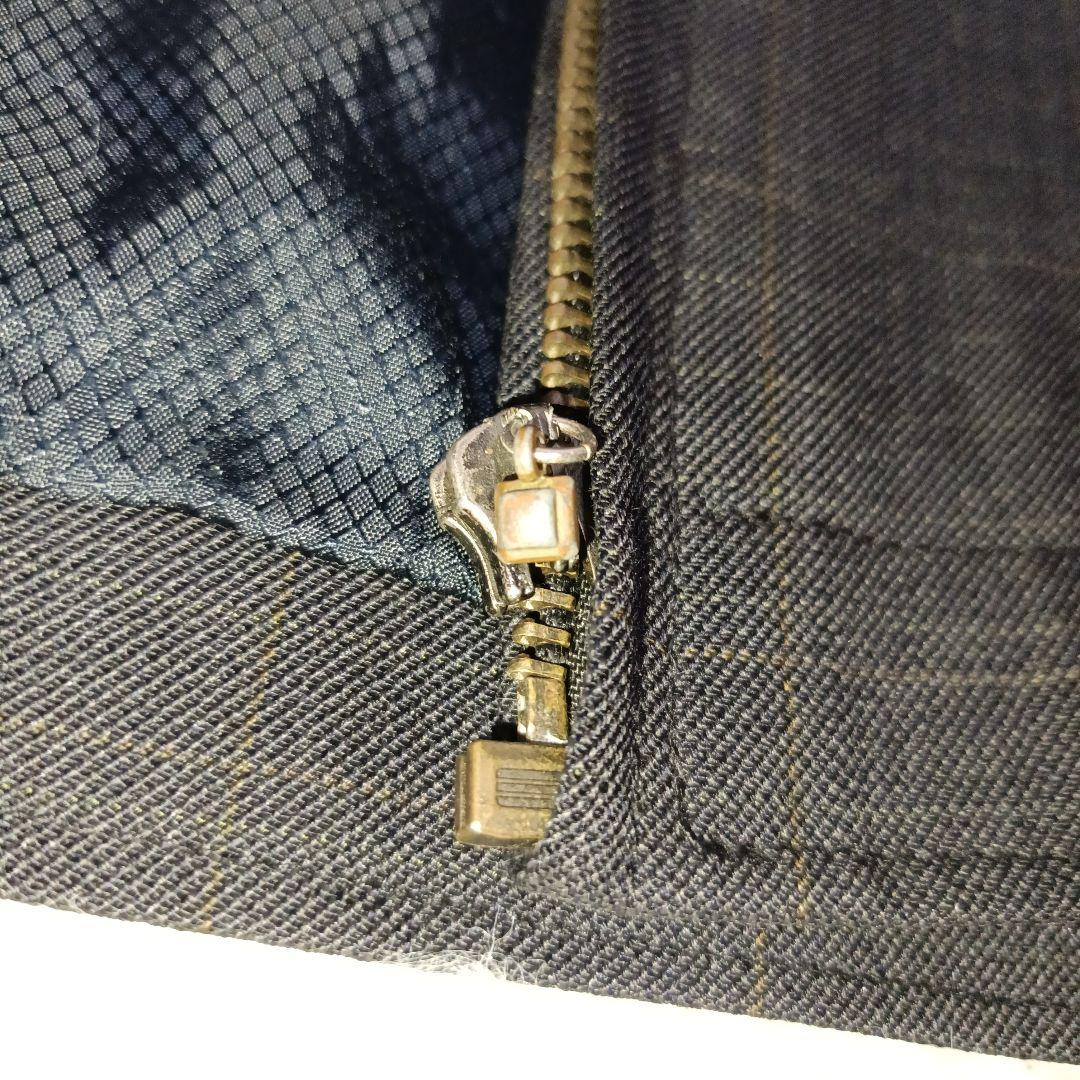 訳有■YVESSAINTLAURENT pour homme チェック柄ブルゾン