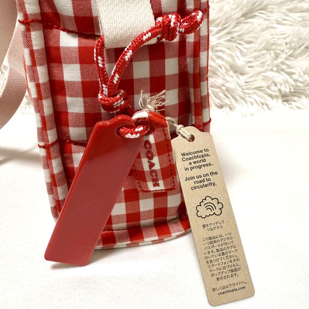 未使用 コーチトピア ギンガム チェック 2way ループ トートバッグ