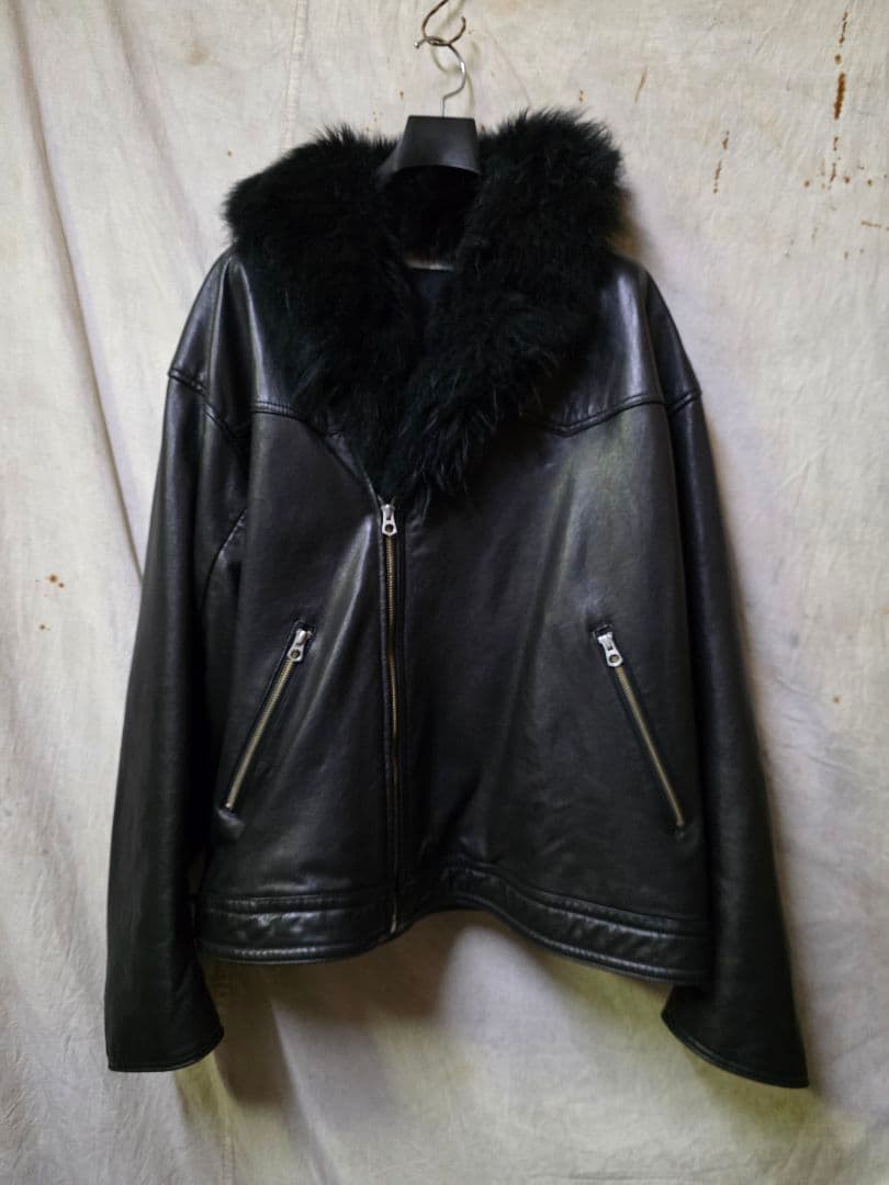 barbell object ライダース　レザージャケット