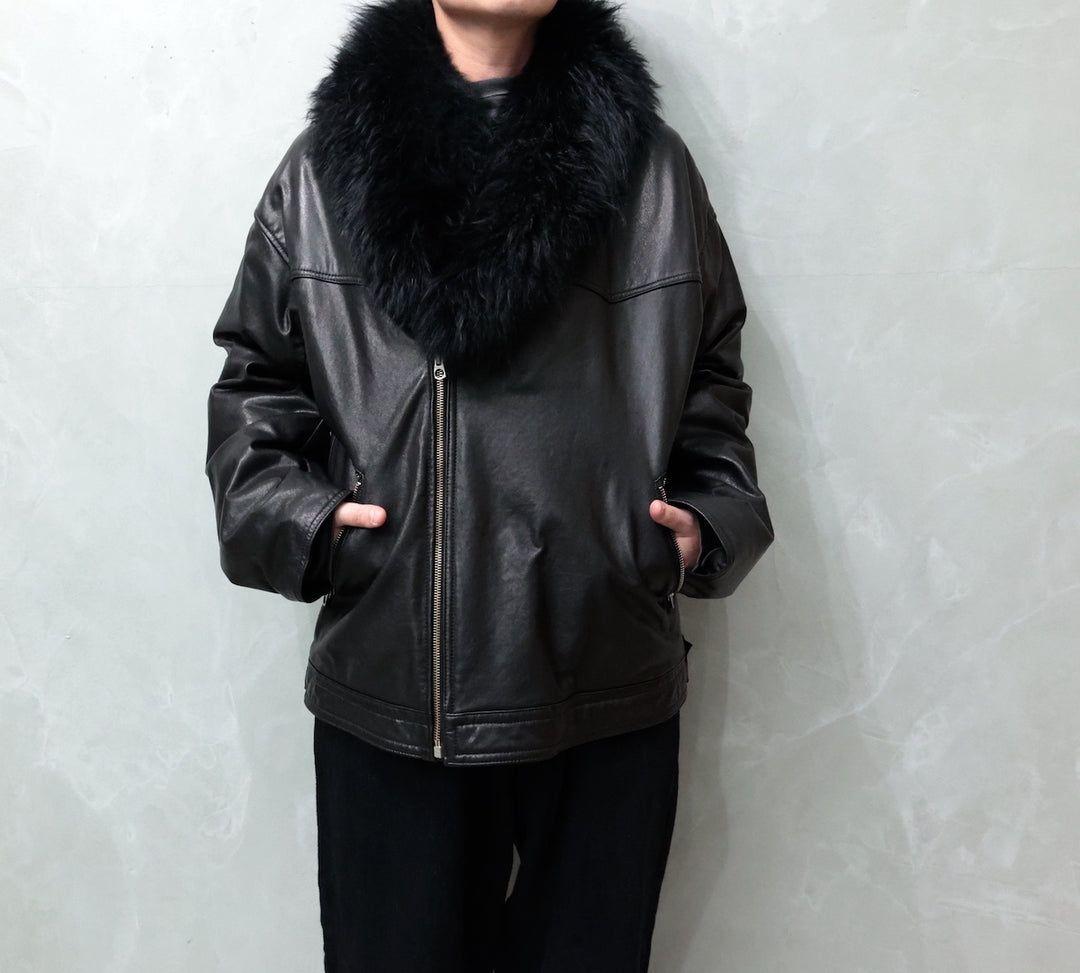 barbell object ライダース　レザージャケット