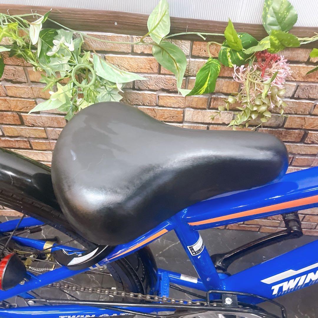 【22】子供用自転車 子供車 TWIN GATE ブルー 24インチ