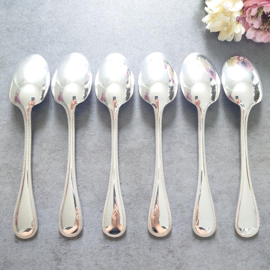 美品 クリストフル パール スタンダードスプーン 6点