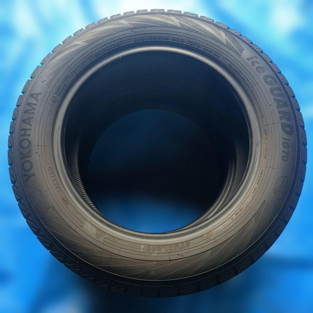 ② 205/60R16 ヨコハマiG70 溝高 2本 送料込み 品質良好