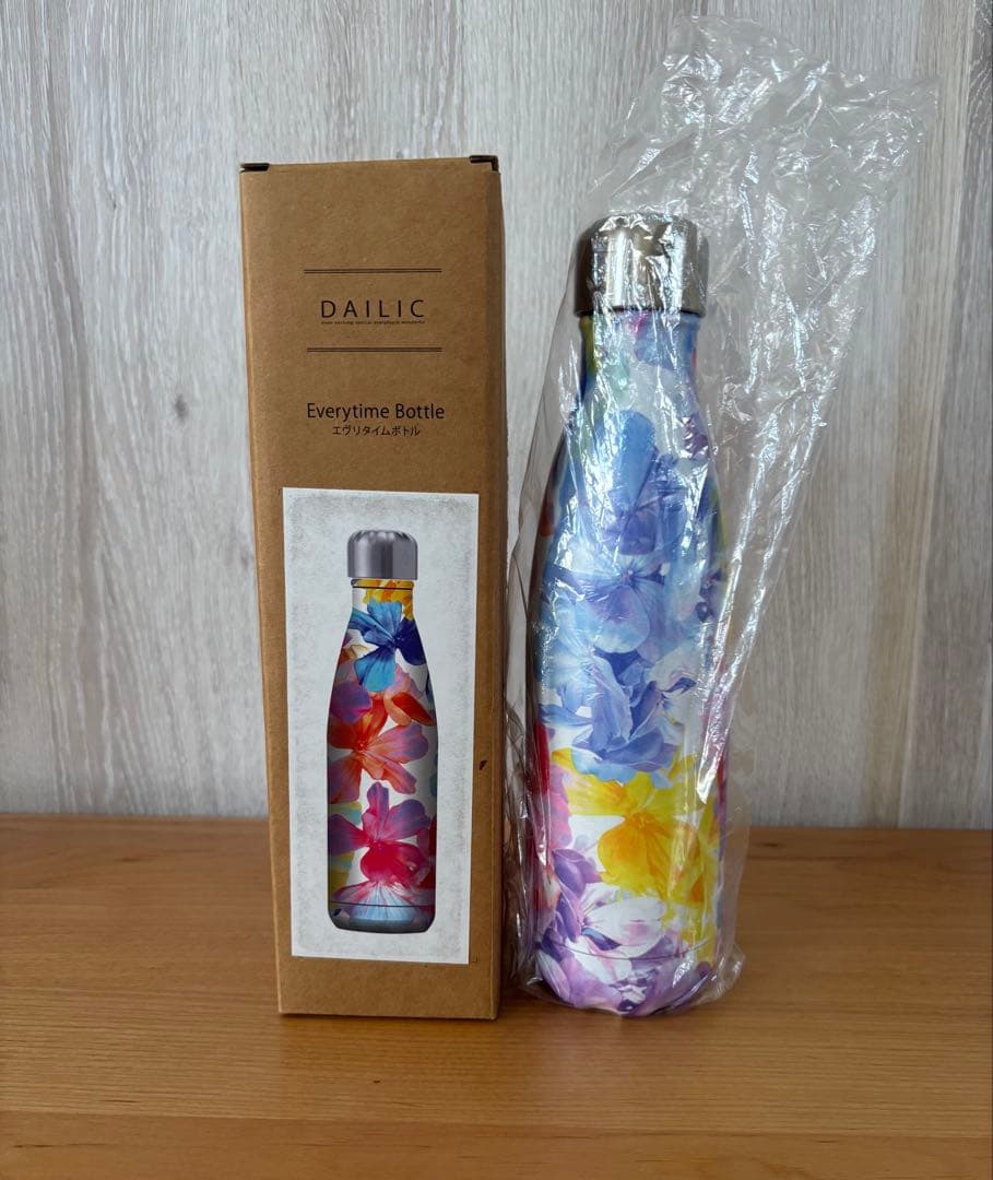 DAILICステンレスボトル魔法瓶500ml花柄 daili エヴリタイムボトル