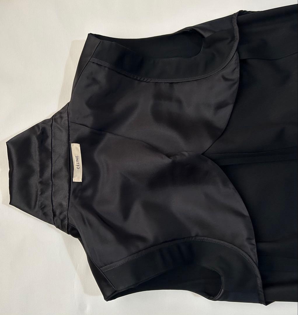 フランス製 celine フィービー期 タキシード オールインワン ワンピース黒