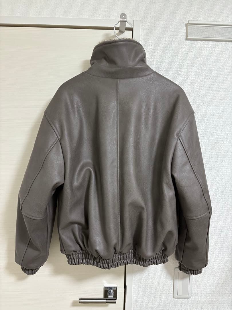 camphor wood フェイクレザー2wayリバーシブルフライトジャケット