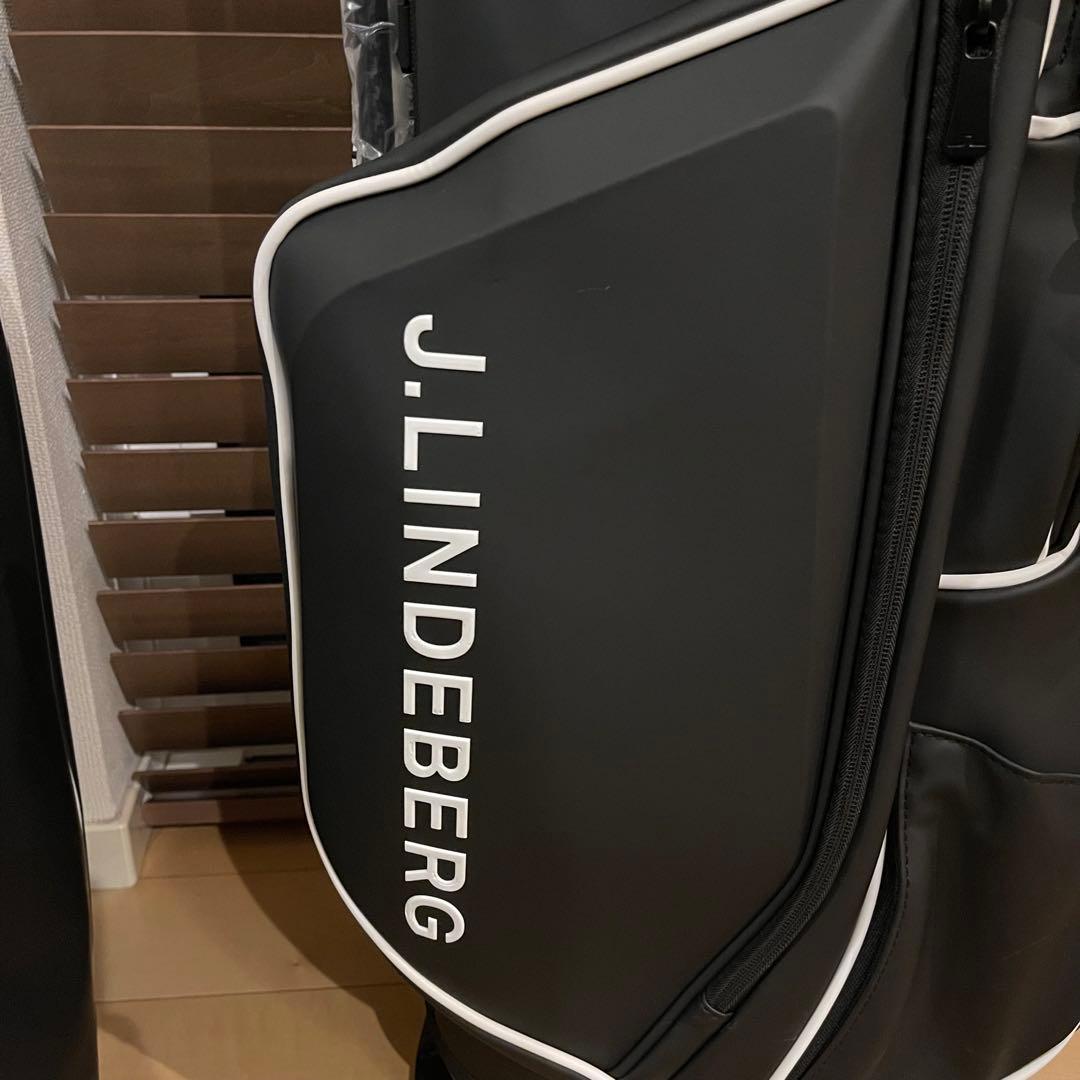 新作J.LINDEBERG ジェイリンドバーグ 高級 キャディバッグ カーボン黒