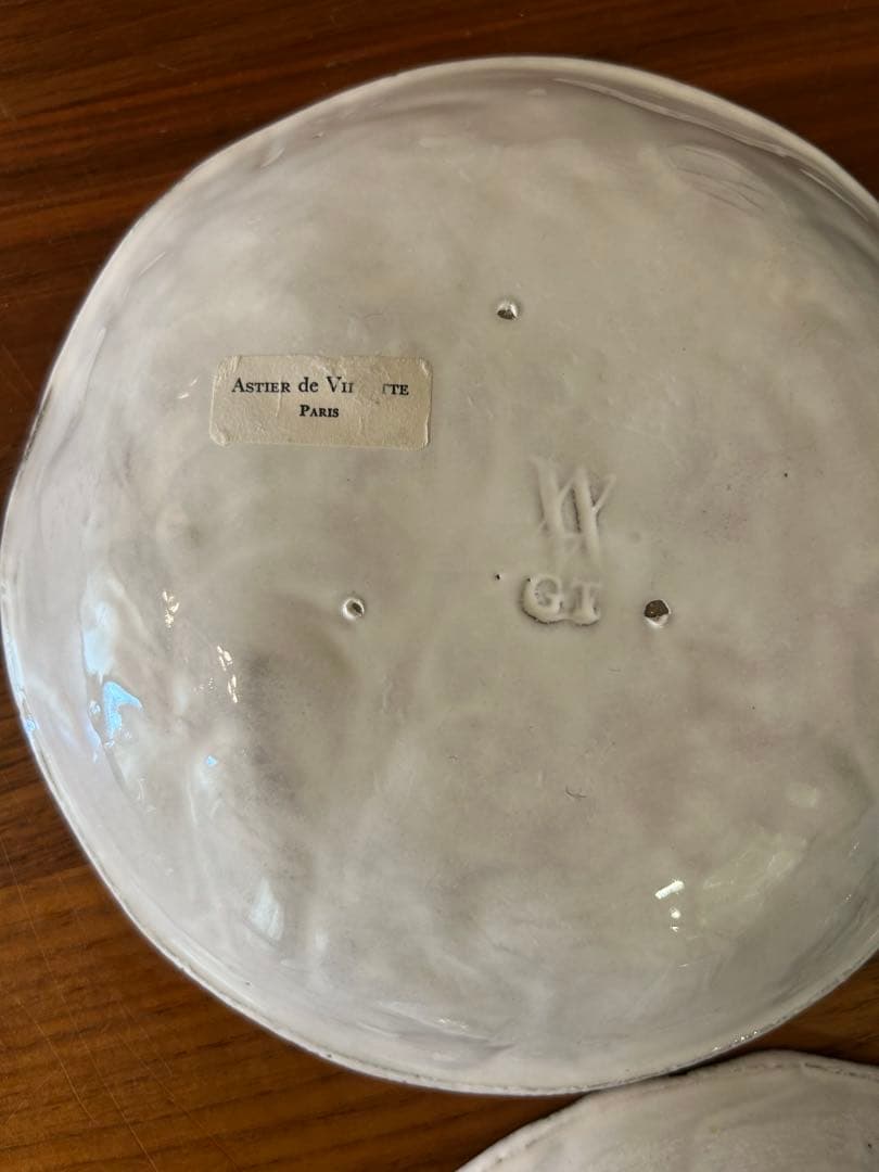 Astier de Villatte アスティ ロビンソン スーププレート小3枚