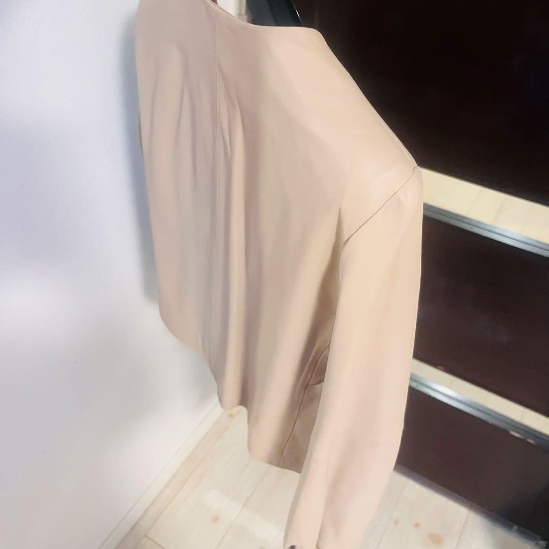 新品☆ ANAYI ラムレザークルージャケット/セオリー、23区、ロペ