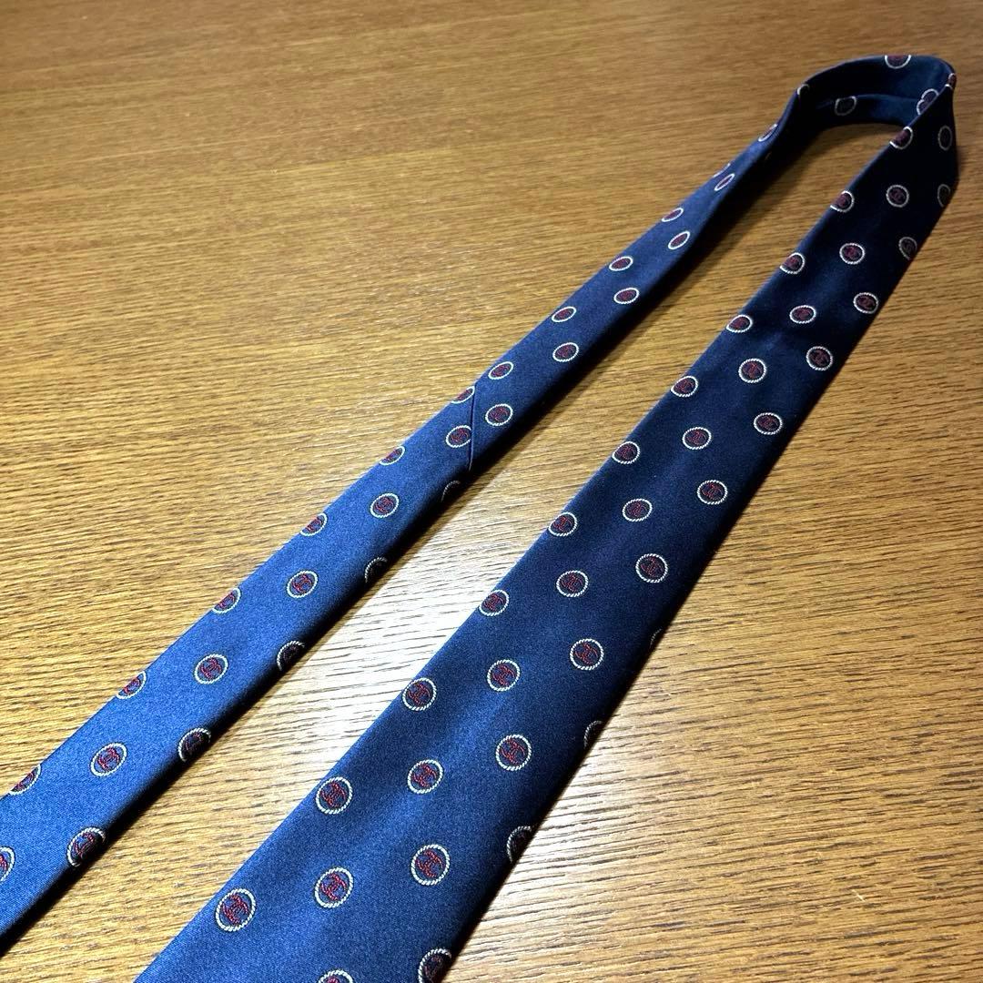 【美品】CHANEL シャネル 紺ネクタイ