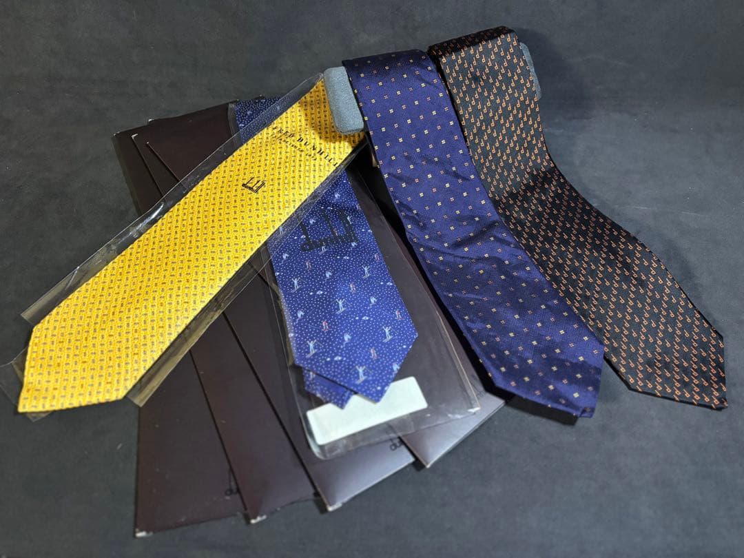 dunhill ネクタイ4本セット 未使用含む 美品